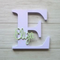 Personalised Wooden Letters - Lilac